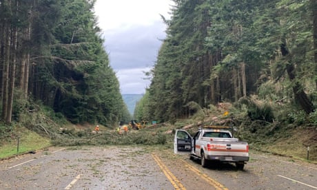 Two dead as ‘bomb cyclone’ brings heavy winds and rain to California