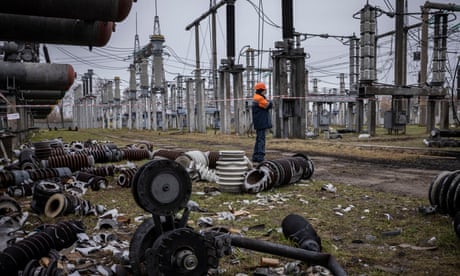 Ukraine pleads for help to fix energy grid hit by Russian bomb raids