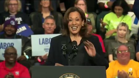 WATCH: Kamala Harris Falls Apart When Teleprompter Briefly Cuts Out, Gets Stuck On Repeat