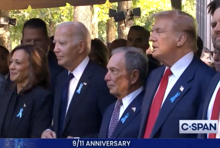 WATCH: New Yorkers Chant For Trump's Return In Front Of Kamala, Biden At 9/11 Memorial