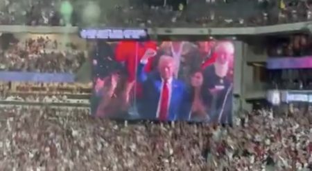 WATCH: Trump Receives Incredible Reaction From 100,000+ Crowd At Alabama-Georgia Game