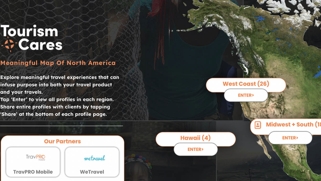 WeTravel Sponsors Tourism Cares' Meaningful Travel Map