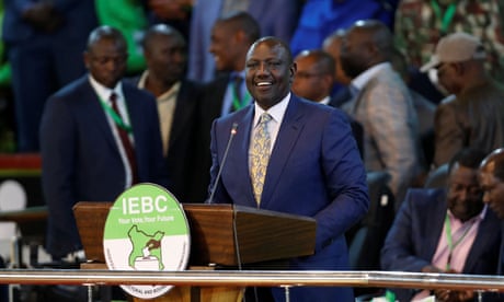 William Ruto declared winner of Kenya presidential election amid dispute